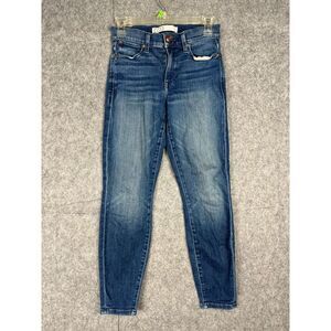 AYR Jeans Women's 25 x 26 The Chiller Stretch Skinny Medium Wash Blue Denim